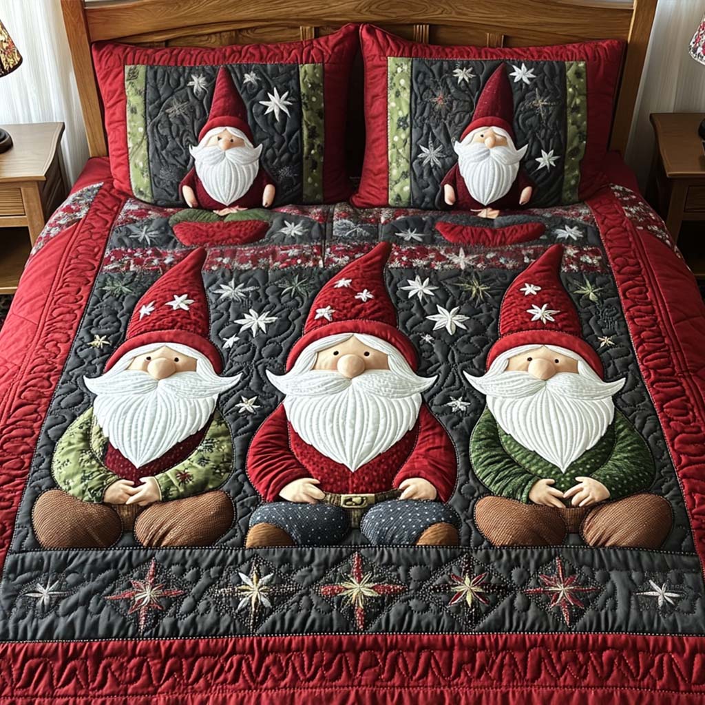 Frosted Joy 3-Piece Quilted Bedding Set NCU0NT2005