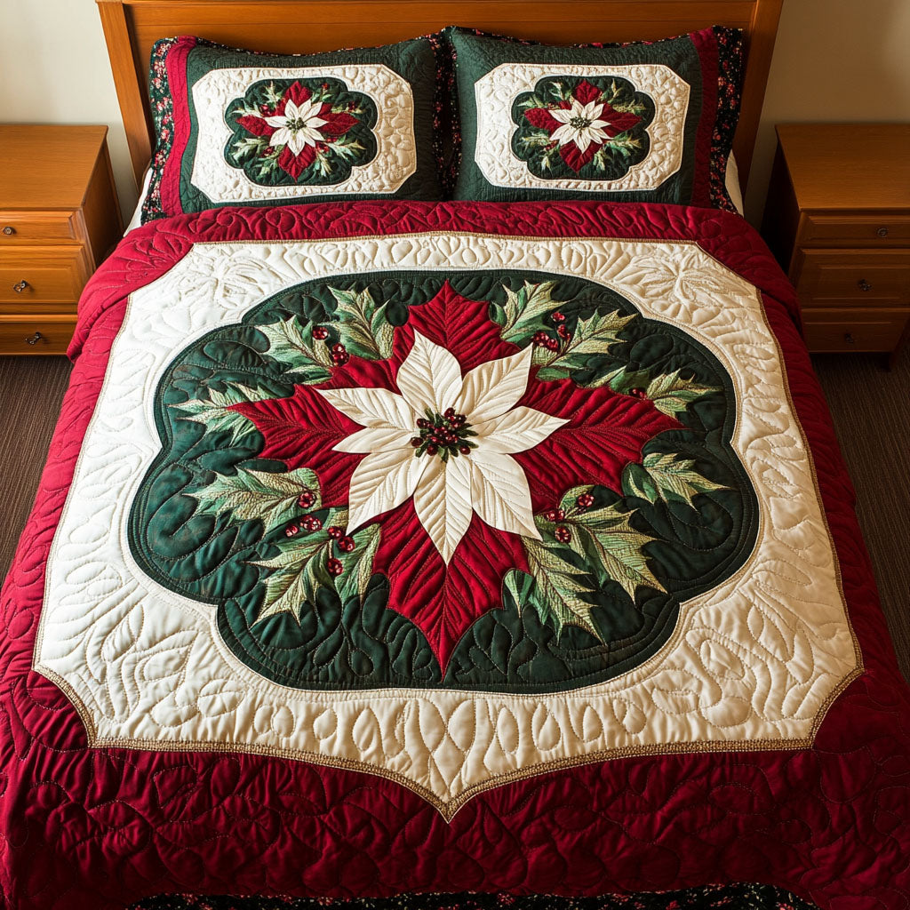 Frosted Magic 3-Piece Quilted Bedding Set NCU0PT2254