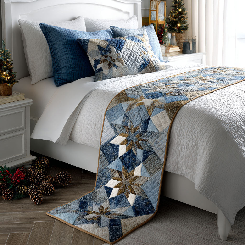 Frosted Petals Quilted Bed Runner NCU0PT10648