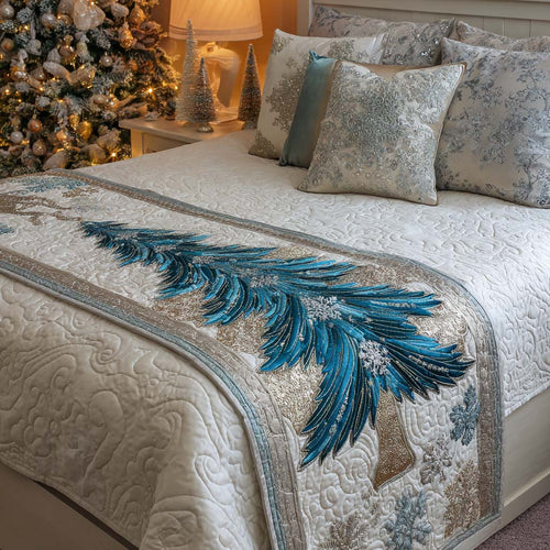 Frosted Pine Quilted Bed Runner NCU0XD791