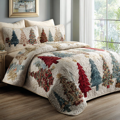Frosted Pines 3-Piece Quilted Bedding Set NCU0DV8483