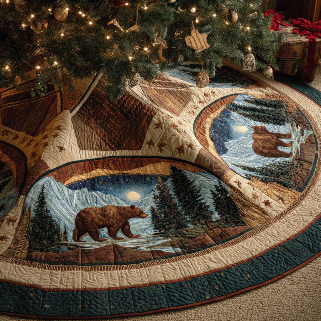 Frosted Valley Quilted Tree Skirt NCU0XD1749