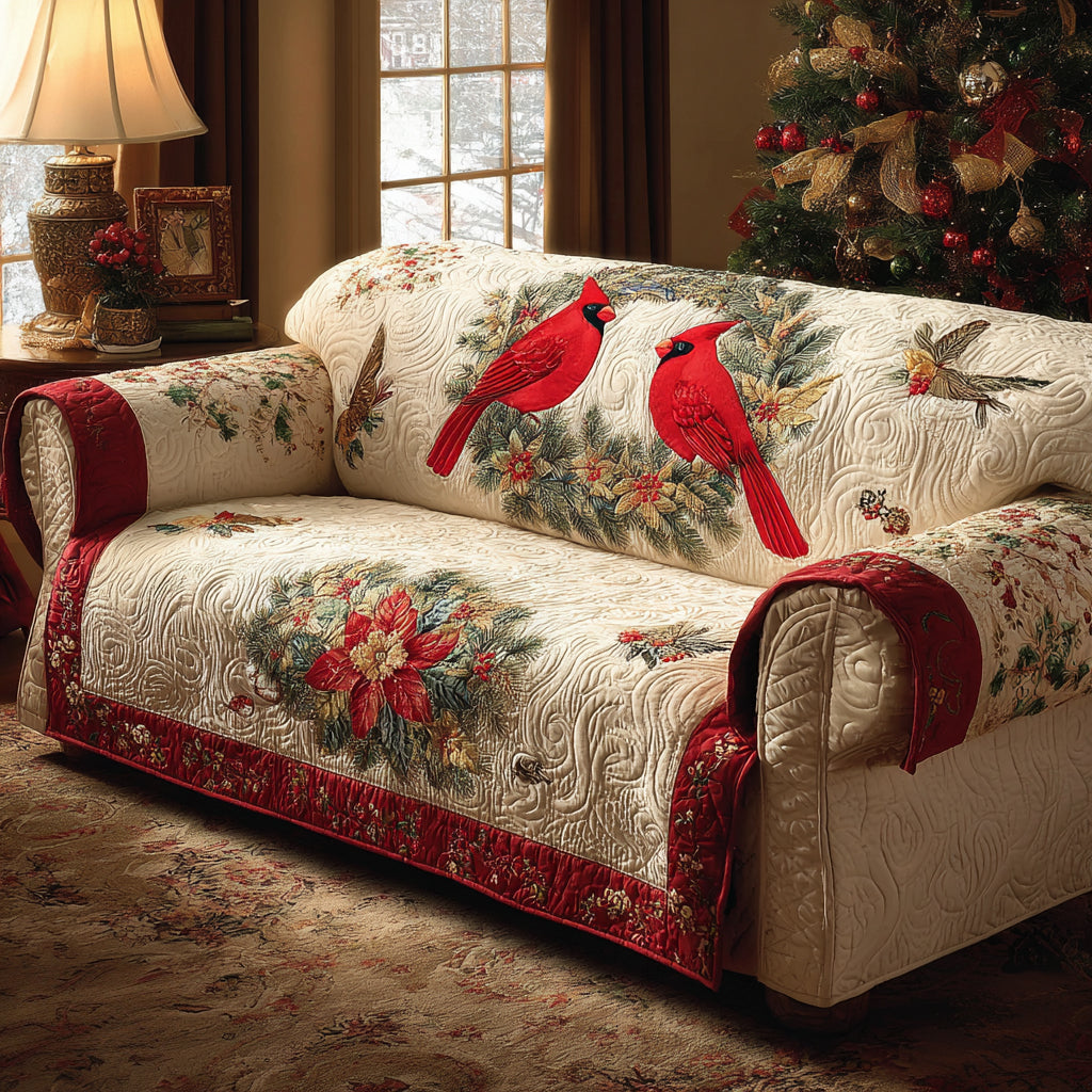 Frosted Wings Quilted Sofa Cover NCU0DV8512