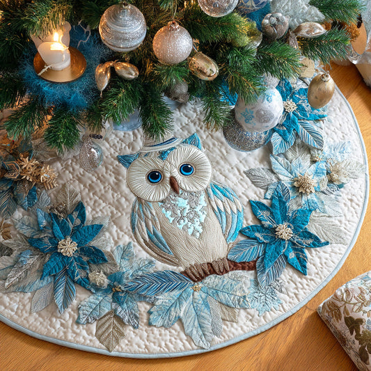 Frosted Wisdom Christmas Quilted Tree Skirt NCU0TD1121