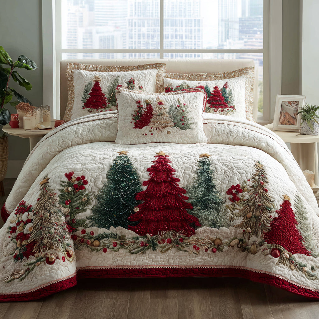 Frosted Wonder 3-Piece Quilted Bedding Set NCU0DV8471
