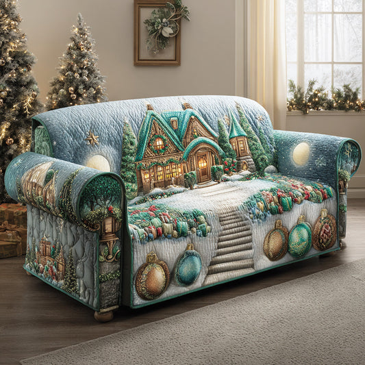 Frosted Wonderland Trail Quilted Sofa Cover NCU0TD1832