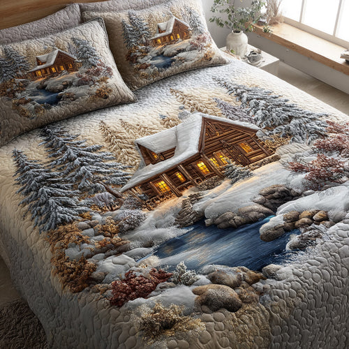 Frostpine Woodland Escape 3-Piece Quilted Bedding Set NCU0TD1820