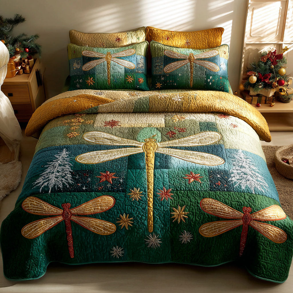 Frostshine Wings 3-Piece Quilted Bedding Set NCU0PT10662