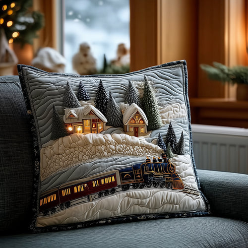 Frosty Rail Whispers Quilted Pillow Case NCU0TH3431