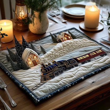 Frosty Rail Whispers Quilted Place Mat NCU0TH3431