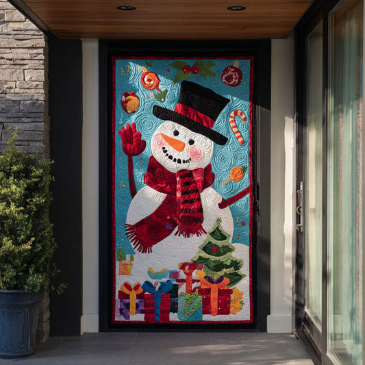 Frosty Buddy Quilted Door Cover NCU0PT10245
