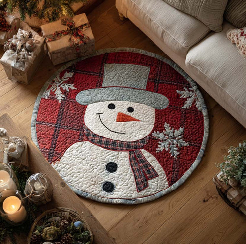 Frosty Cheer Quilted Round Mat NCU0XD317