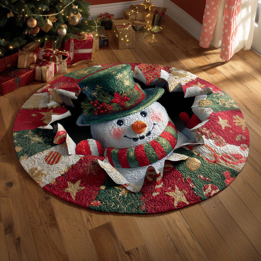 Frosty Delight Quilted Round Mat NCU0TV596