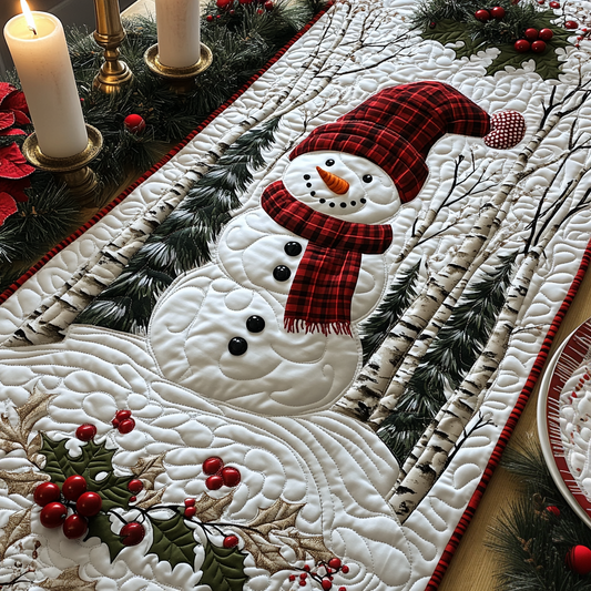 Frosty Delight Quilted Table Runner NCU0DV1870