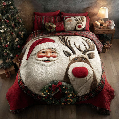 Frosty Eve 3-Piece Quilted Bedding Set NCU0PT10342