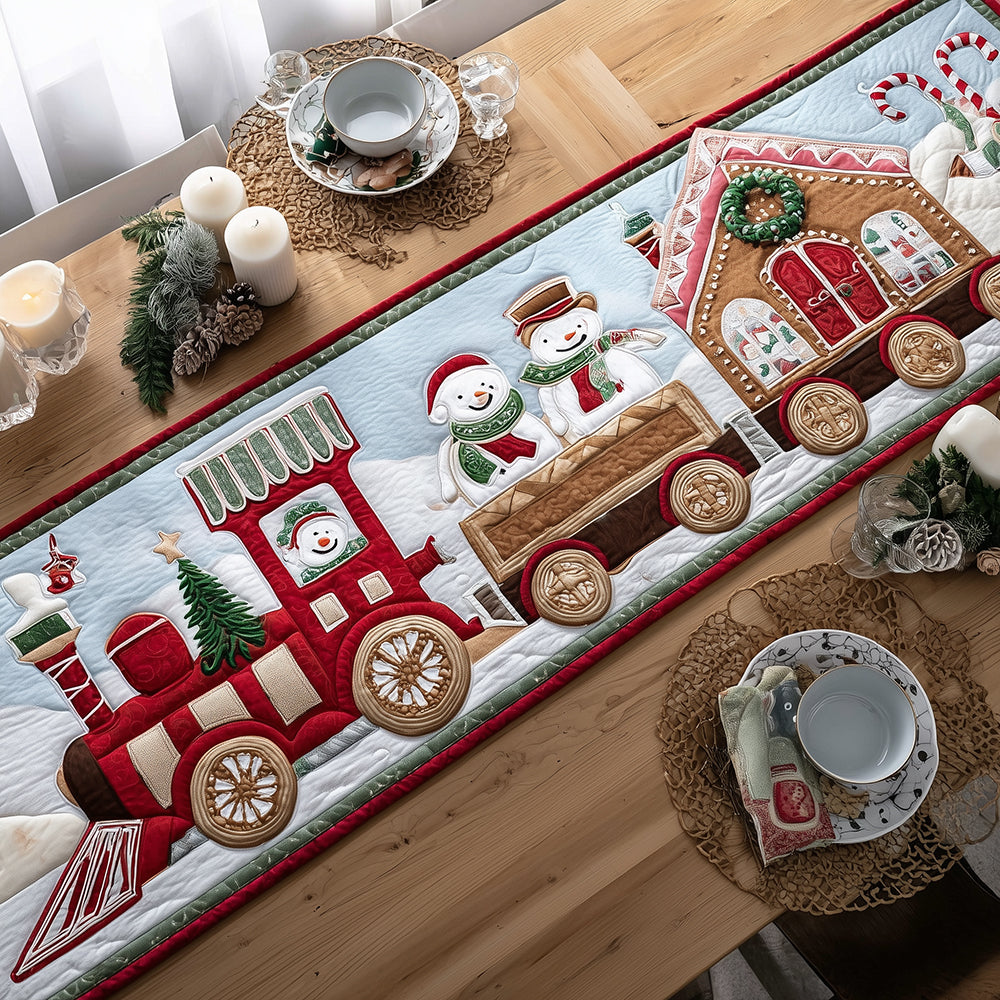 Frosty Express Quilted Table Runner NCU0TH3362