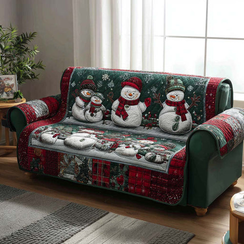 Frosty Family Sofa Quilted Sofa Cover NCU0XD2085