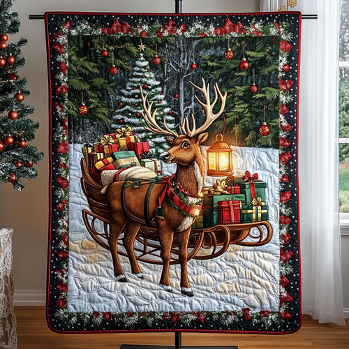 Frosty Forest Quilted Blanket NCU0VH547