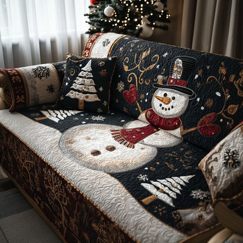 Frosty Forest Quilted Sofa Cover NCU0PT10526