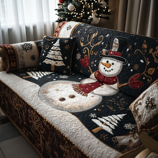 Frosty Forest Quilted Sofa Cover NCU0PT10526