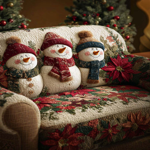 Frosty Friend Quilted Sofa Cover NCU0NT11261