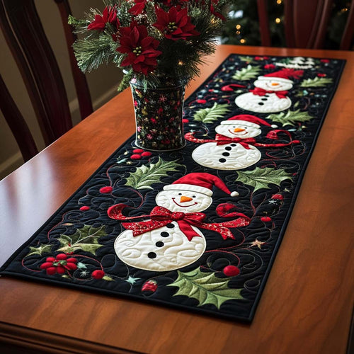 Frosty Friend Quilted Table Runner NCU0NT1487