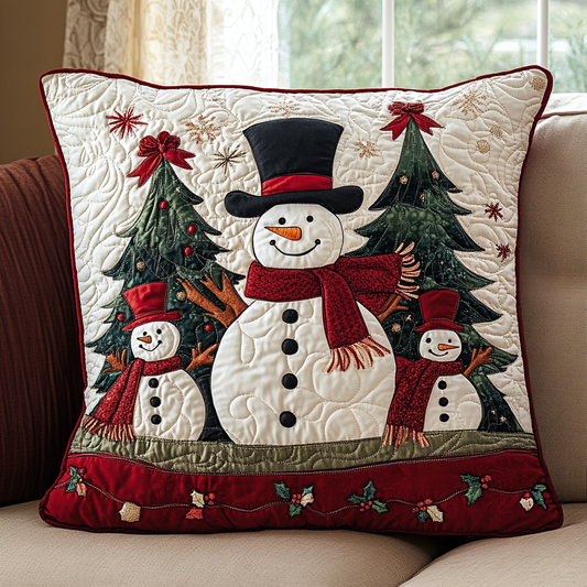 Frosty Friends Quilted Pillow Case NCU0DK2287