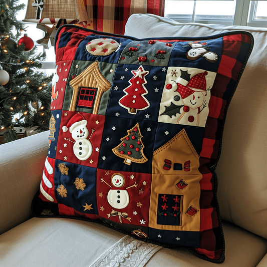 Frosty Friends Quilted Pillow Case NCU0TH1126