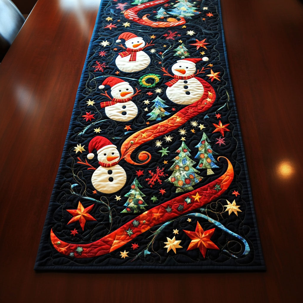 Frosty Friends Quilted Table Runner NCU0PT1397