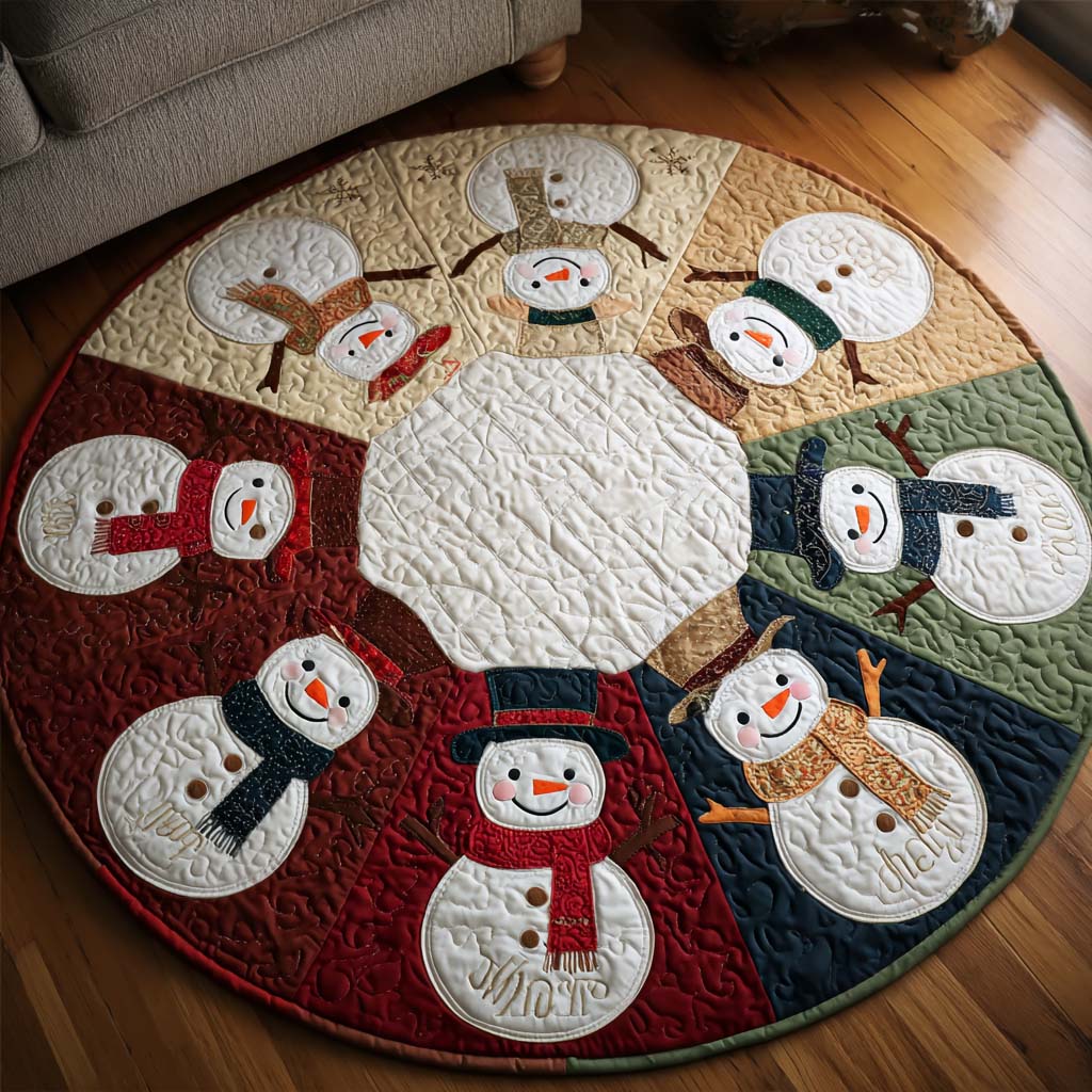 Frosty Friends Round Carpet NCU0NT10736 – Vantique