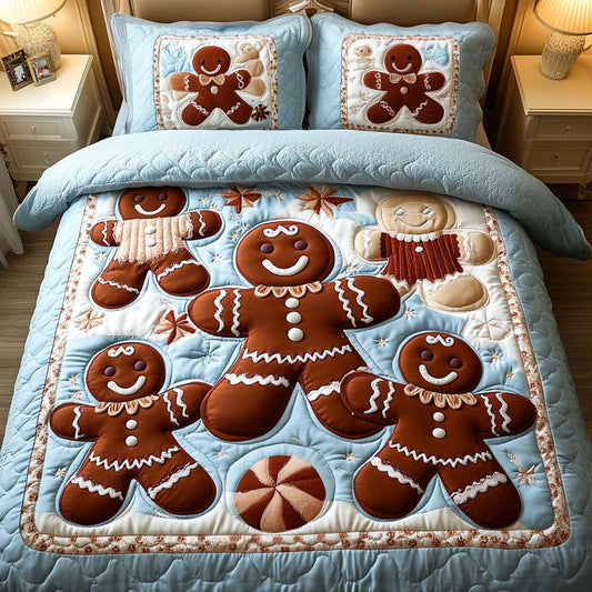 Frosty Ginger Kids 3-Piece Quilted Bedding Set NCU0NT2174