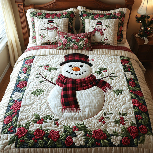 Frosty Glow 3-Piece Quilted Bedding Set NCU0DV7547