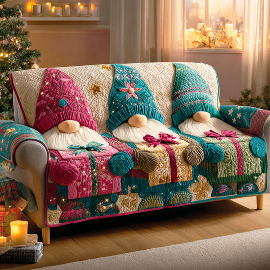 Frosty Gnome Valley Quilted Sofa Cover NCU0TD1041