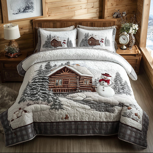 Frosty Lodge Haven 3-Piece Quilted Bedding Set NCU0TH3894