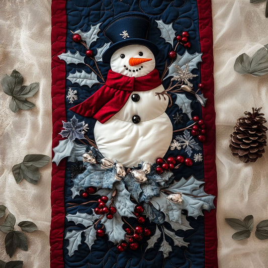 Frosty Magic Quilted Table Runner NCU0PT2356