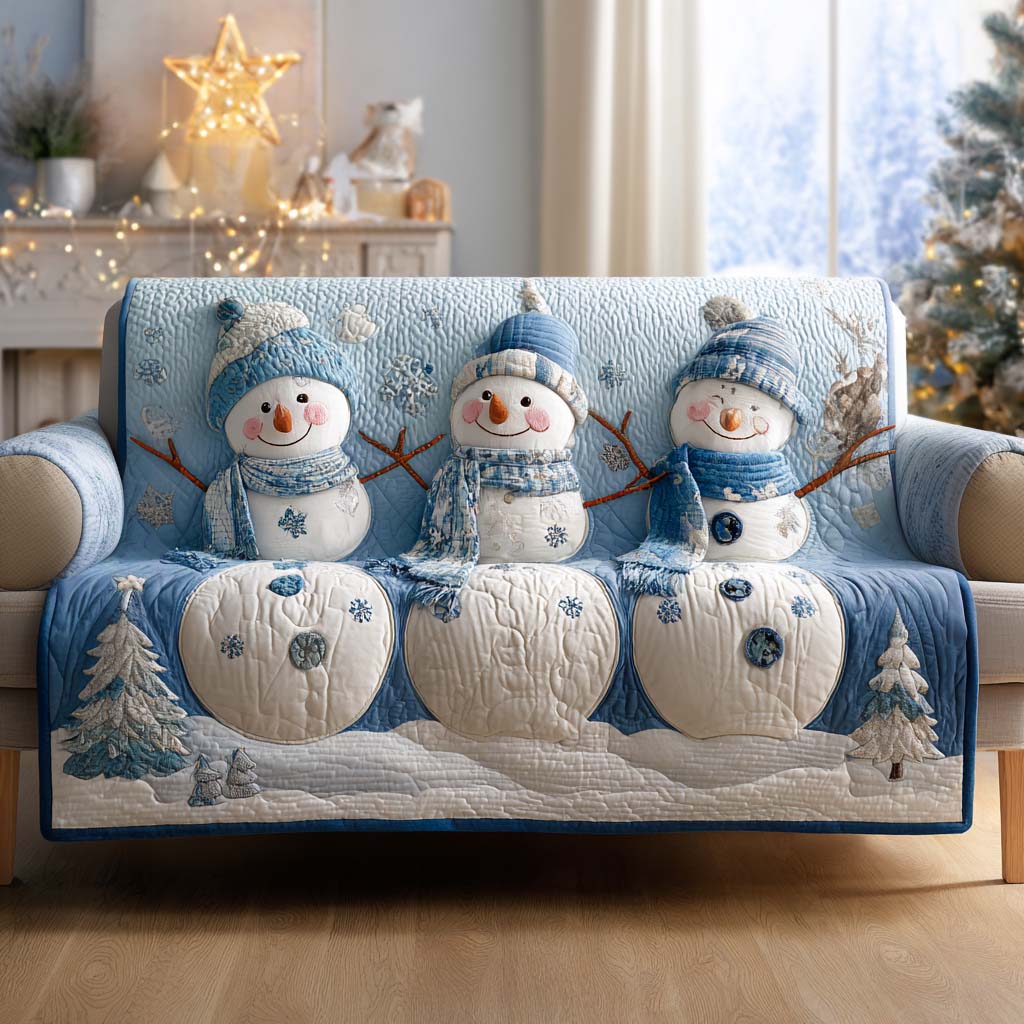Frosty Morning Trio Quilted Sofa Cover NCU0XD1669