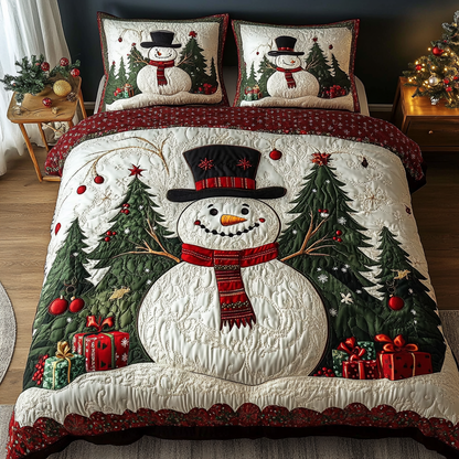 Frosty Night 3-Piece Quilted Bedding Set NCU0DK9848