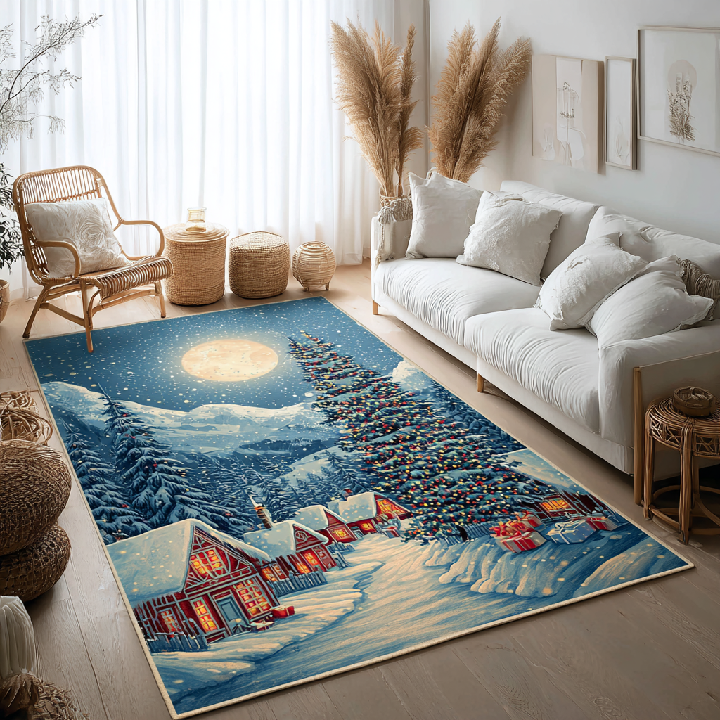 Frosty Night Area Rug NCU0DK11349