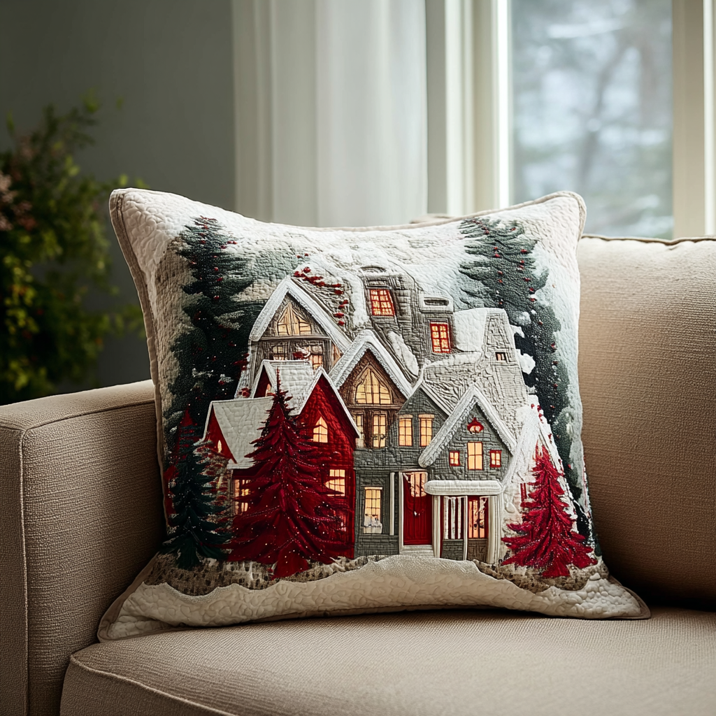 Frosty Night Quilted Pillow Case NCU0DK11374