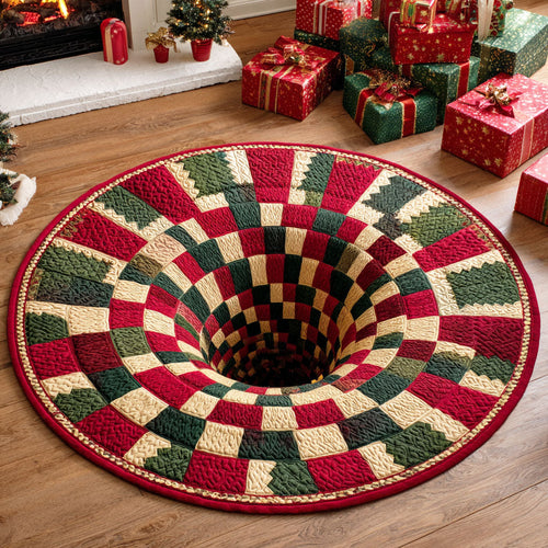 Frosty Night Quilted Round Mat NCU0TD362