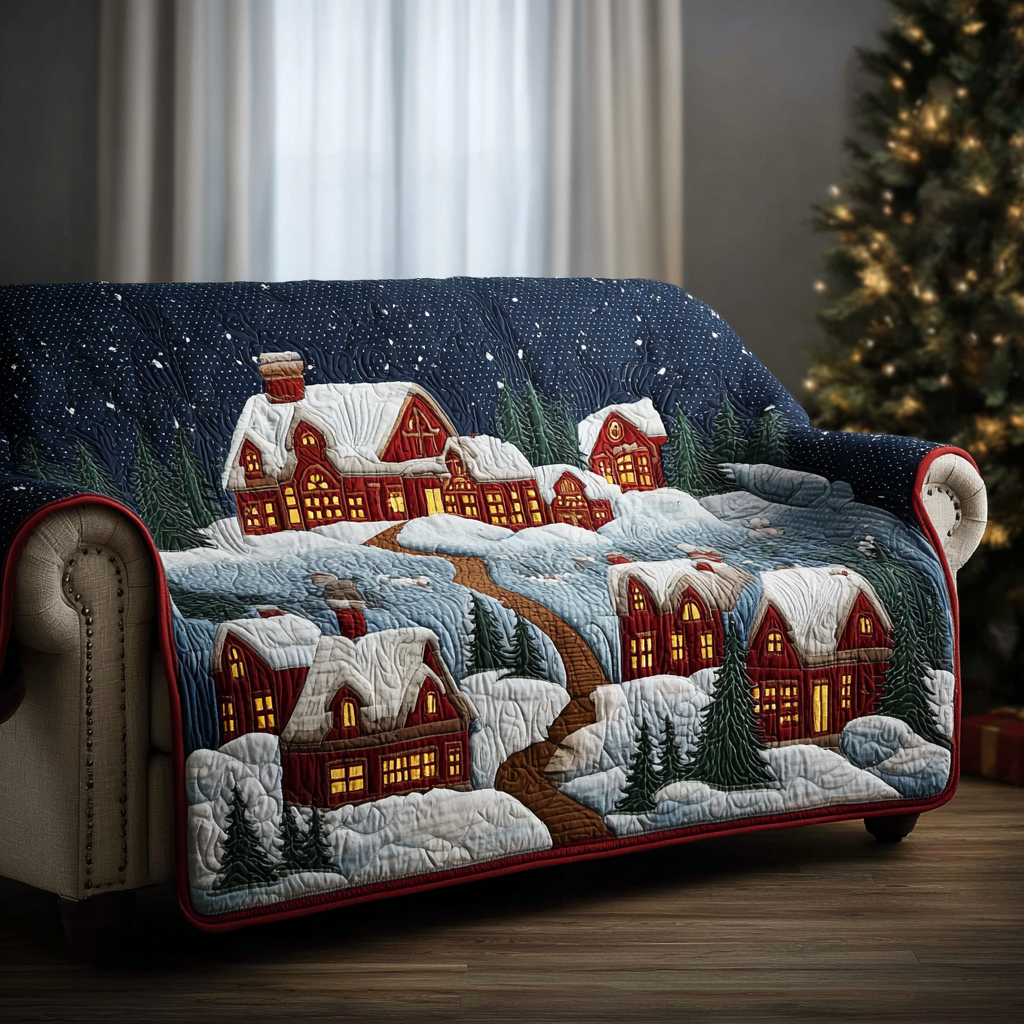 Frosty Path Quilted Sofa Cover NCU0DK11479