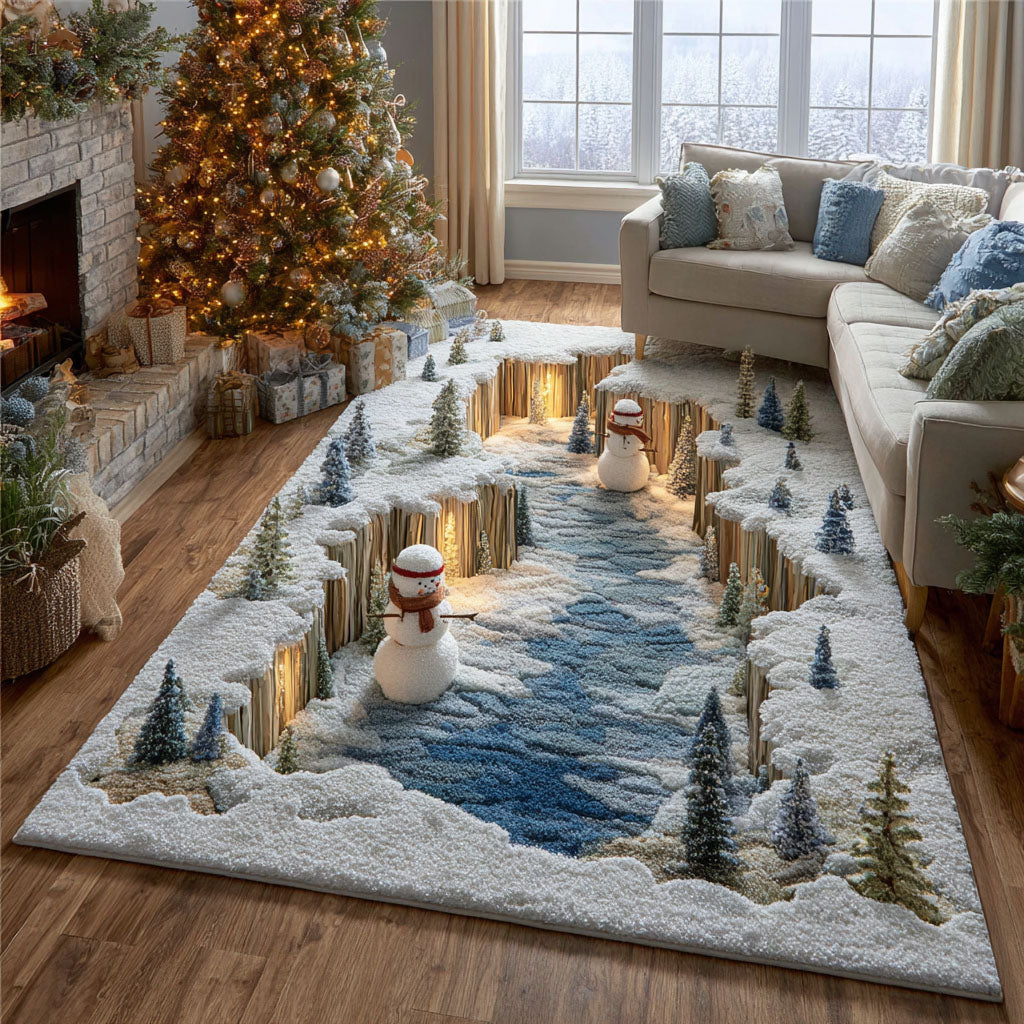 Frosty Pathway Area Rug NCU0PT10489