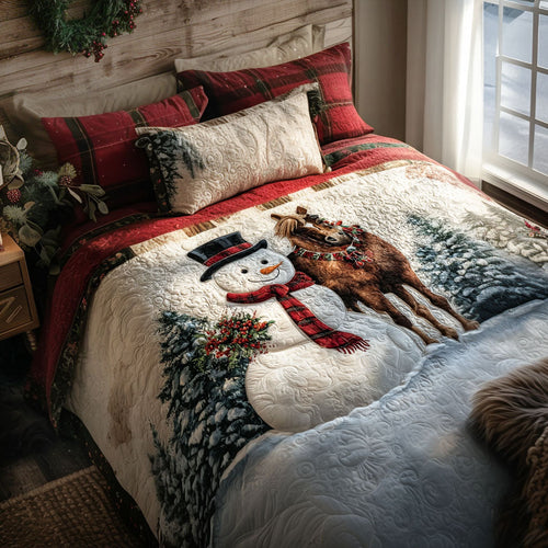 Frosty Ride 3-Piece Quilted Bedding Set NCU0PT10343