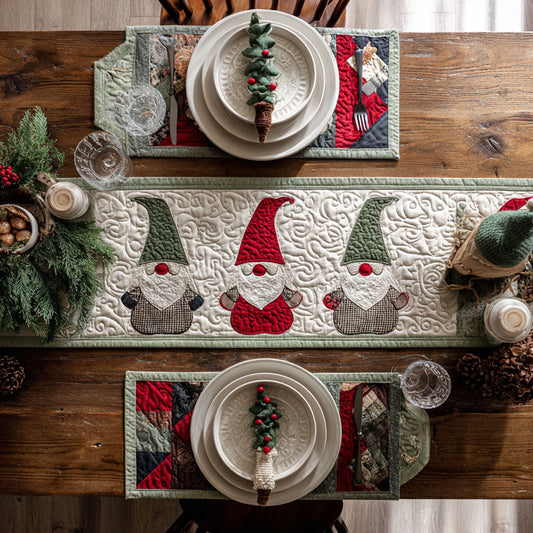 Frosty Smiles Quilted Table Runner NCU0PT9048