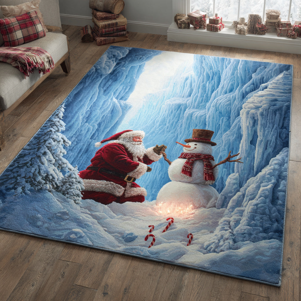 Frosty Snowmen Area Rug NCU0HH1110