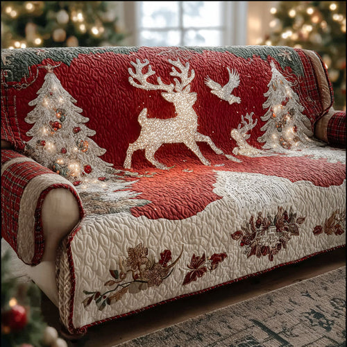 Frosty Sparkle Quilted Sofa Cover NCU0PT10558