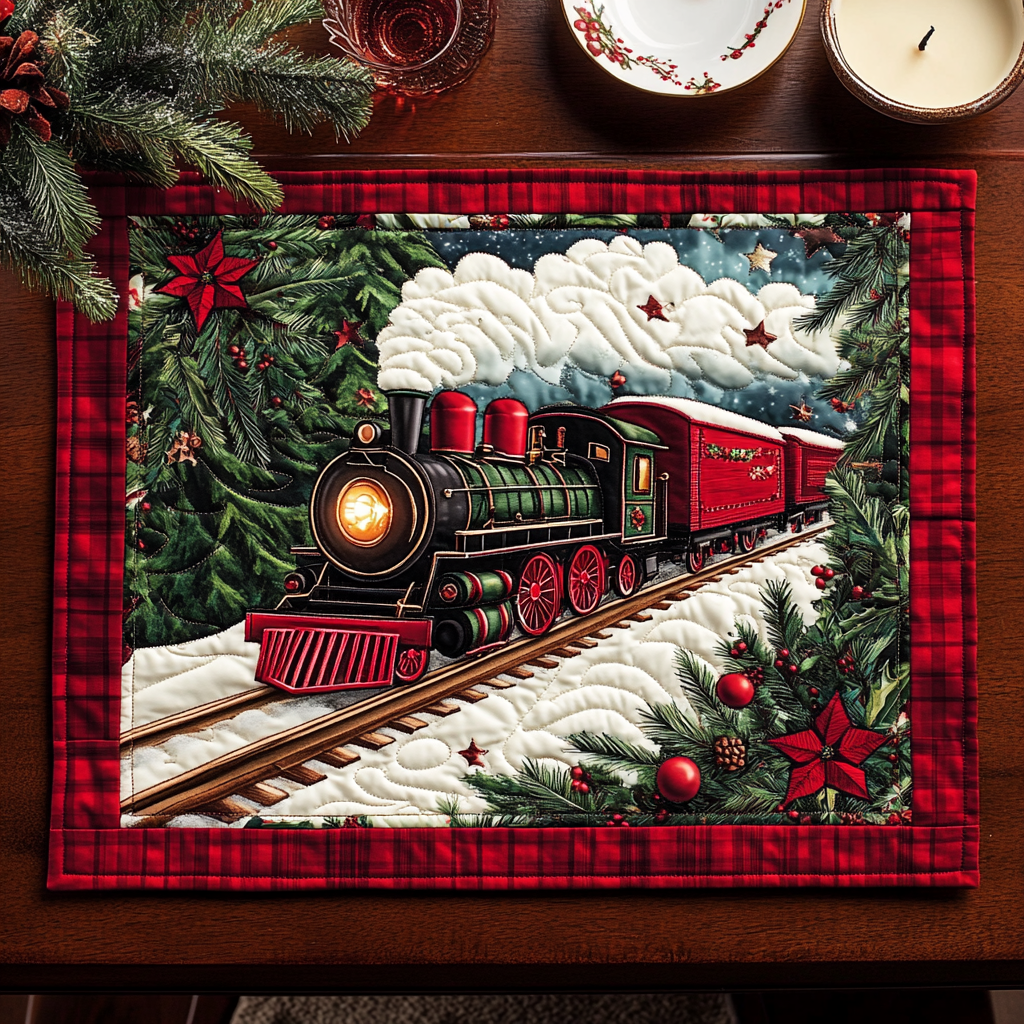 Frosty Tracks Quilted Place Mat NCU0VH827