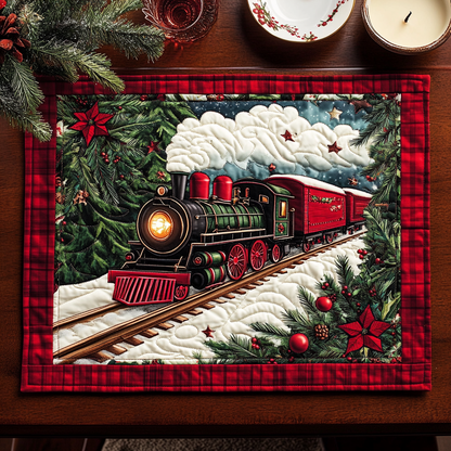 Frosty Tracks Quilted Place Mat NCU0VH827
