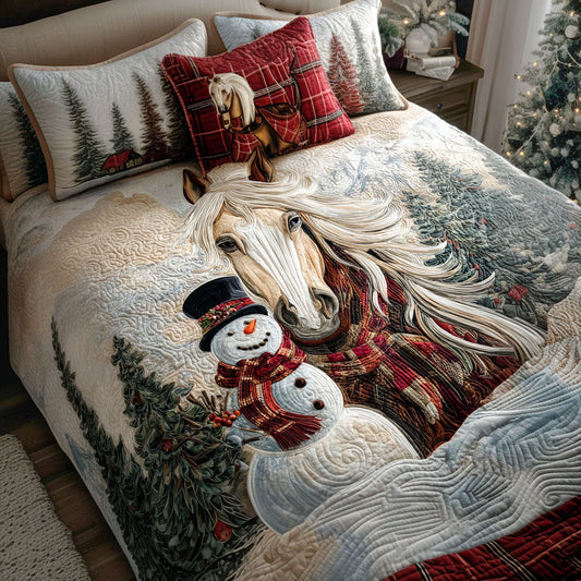 Frosty Trail 3-Piece Quilted Bedding Set NCU0PT10344