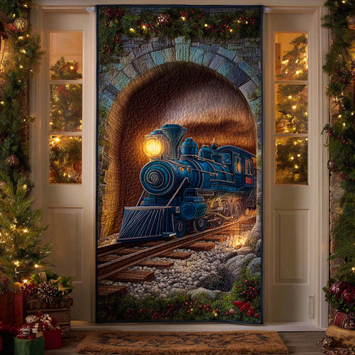 Frosty Tunnel Ride Quilted Door Cover NCU0XD1593